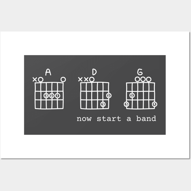 Now Start a Band - The OC inspired design Wall Art by Something Clever